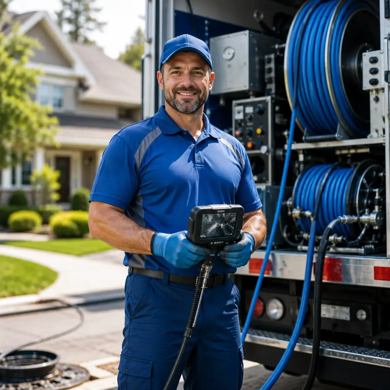 Local outdoor drain cleaning specialists in West Bend, WI